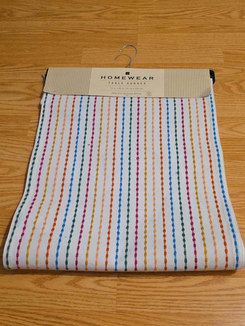 Homewear Multicolor Striped Cotton Table Runner